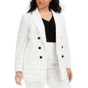 NWT Bar III Windowpane Blazer
